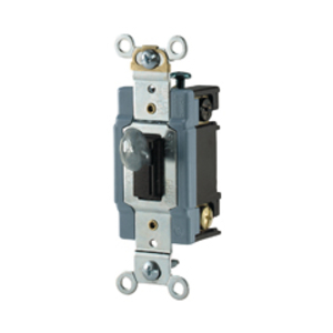 Eaton locking switch, #14-10 AWG, 20A, 120/277V, Back and side wiring, Key actuator, Maintained closure, Brown, Single-pole, Urea