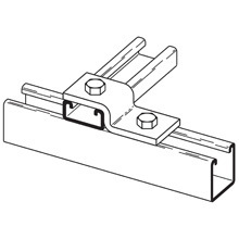 B106-52HDG Offset Z-Support, 2 Holes, 3-1/2 in W, For Use With B25 Channels