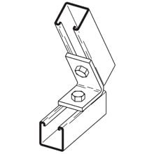 B156SS4 Closed Angle, 2 Holes, 82.5 deg Bend, Steel