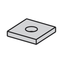 B202-1SS6 Square Washer, 316 Stainless Steel