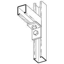 B230SS6 Corner Angle, 2 Holes, 2-1/16 in L x 1/4 in THK, Steel