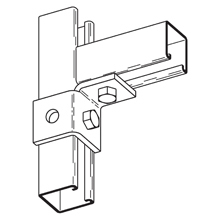 B267RHDG Right Hand Single Corner Connection, 3 Holes, 3-1/2 in W