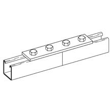 B341SS6 Splice Plate, 4 Holes, 7-1/4 in L