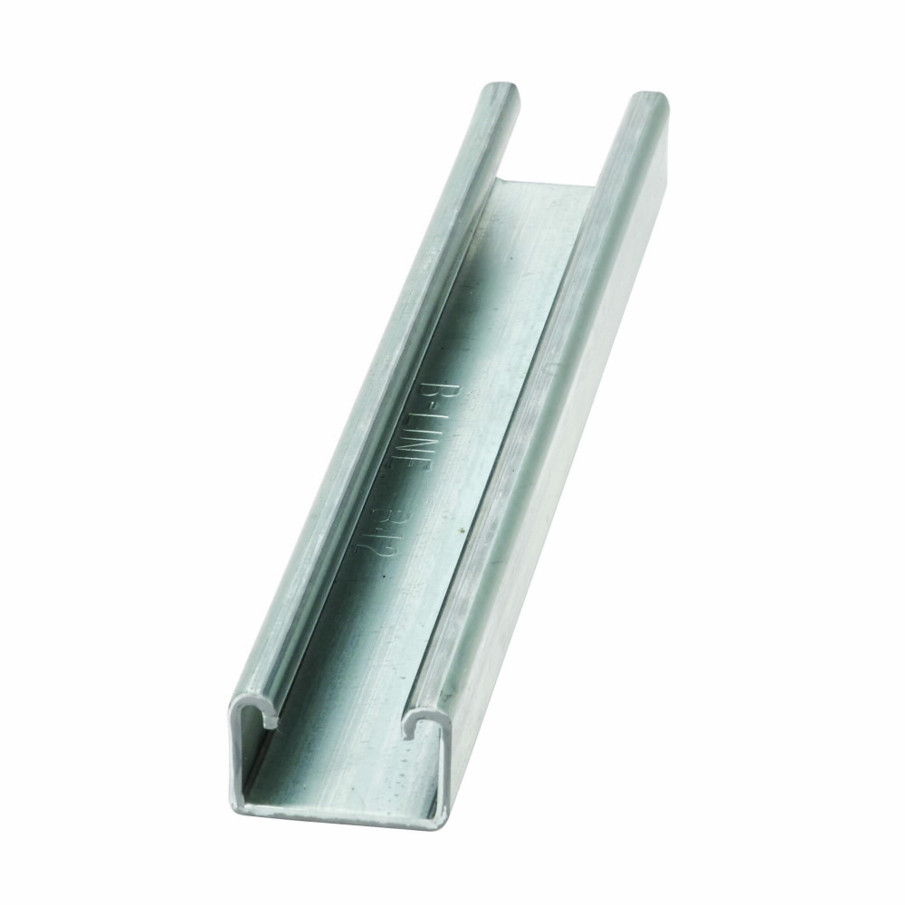 B42-120SS4 Solid Strut Channel, 10 ft x 1-5/8 inch x 1 inch, Type 304 Stainless Steel, 12 Gauge