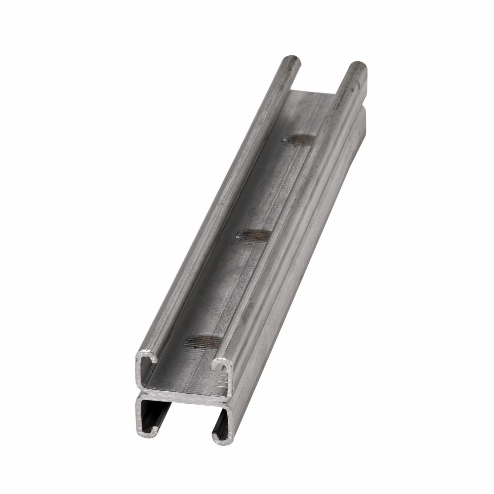 B52A-240HDG Back to Back Metal Framing Channel, 1-5/8 in W 12 ga THK, Steel, Hot-Dipped Galvanized