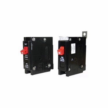 BABF1015 Fire Alarm Circuit Breaker, 120/240 V AC, 15 A, 10 kA Interrupt, 1 Poles, Thermal Magnetic Trip