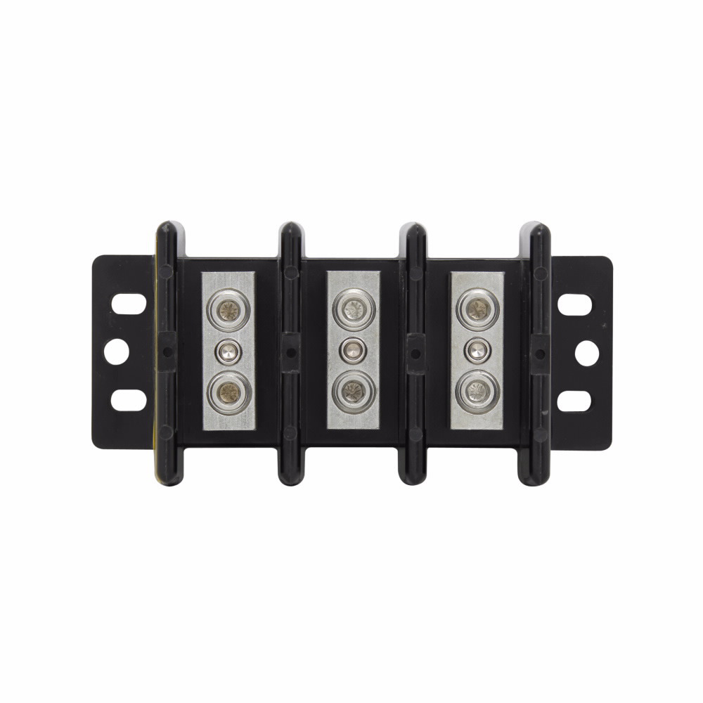 16000-3 Power Splicer Block, 600 V AC/DC, 175 A, 3 Poles, 8 to 2/0 AWG Wire, Thermoplastic