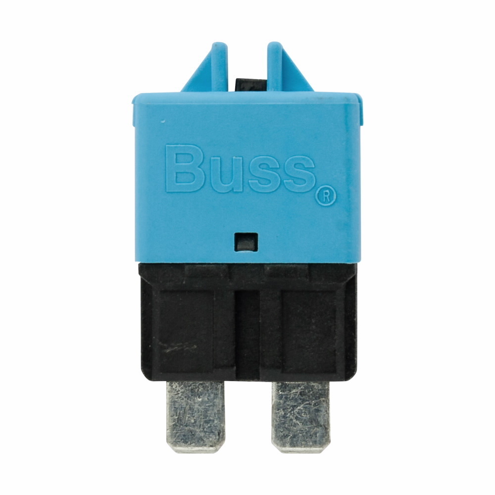 CB227-15 Type III ATC Footprint Low Profile Manual Automotive Circuit Breaker, 28 V DC, 15 A, 2 kAIC Interrupt, 1 Pole