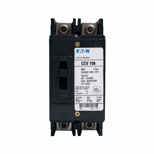 CCV2175 Type CCV Tenant Main Circuit Breaker, 120/240 V AC, 175 A, 10 kA Interrupt, 2 Poles, Thermal Magnetic Trip
