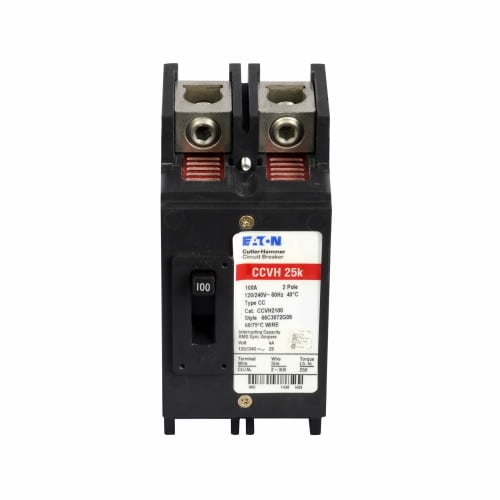 CCVH2100 Type CCVH Tenant Main Circuit Breaker, 120/240 V AC, 100 A, 25 kA Interrupt, 2 Poles