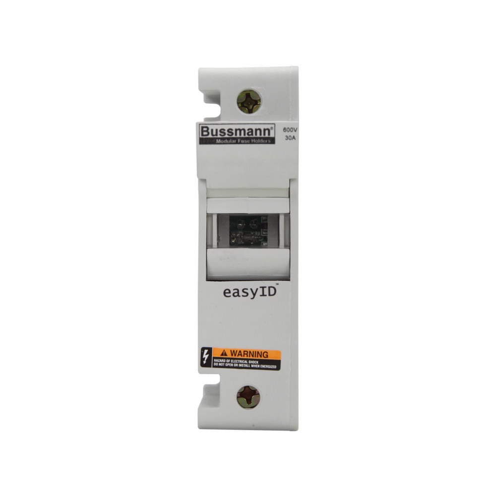 Eaton Bussmann series CH modular fuse holder, 600 Vac, 600 Vdc, 30A, Single-pole, Neon lamp