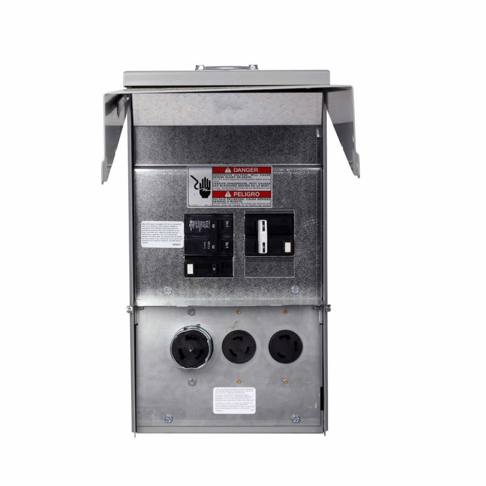 CHU9N9NS 4-Circuit Unmetered Power Outlet Pedestal, 125 V AC, 20 A, NEMA 3R Enclosure