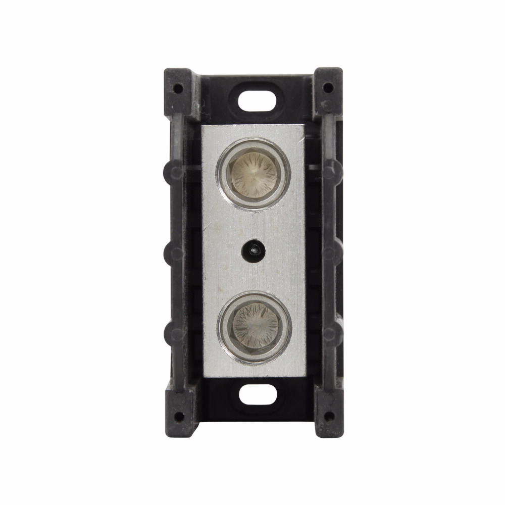 16306-1 Barrier Molded Power Splicer Block, 600 V AC/DC, 380 A, 1 Pole, (1) 6 AWG to 500 kcmil Cu/Al Line/Load Wire, Aluminum/Thermoplastic