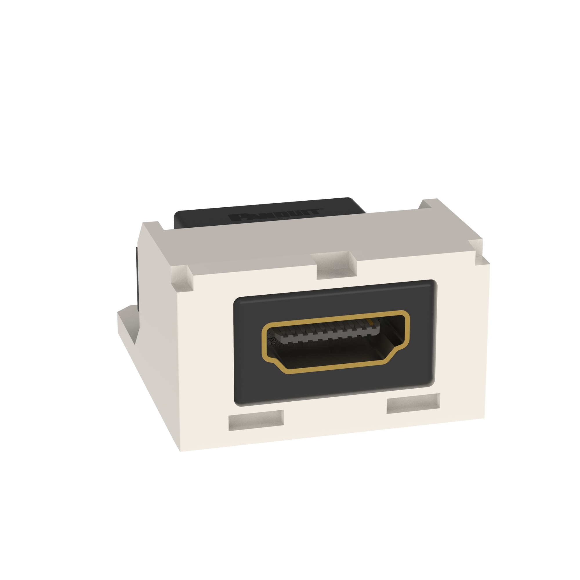 Mini-Com HDMI Coupler, 2.0 Type A, Off White