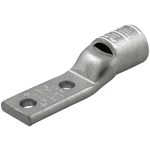 CSWN-600-12 SureCrimp 1-Hole Type CSWN Lug Compression Connector Sight Hole With Sight Hole, 250 to 600 kcmil Flex Copper Conductor, Die Code: 94, 1/2 in Stud, Copper