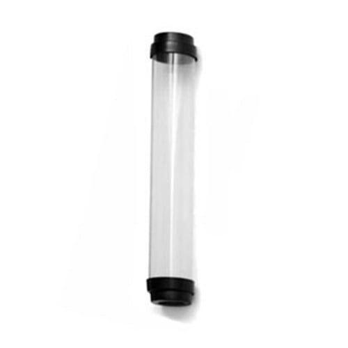 17040 Standard Tube Guard With Black End Caps, For Use With T12 Fluorescent Lamps, Lexan Polycarbonate