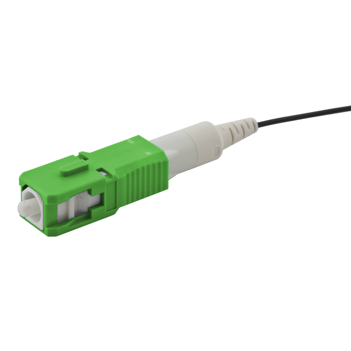 FCSC900KASM12 Pre-Polished Fiber Optic Connector, SC Connector, 125 um OS2 Single Mode APC Fiber, 900/250 um