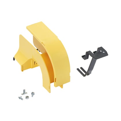 FRSPJ2X2YL Spill Over Junction Cover, For Use With FiberRunner 4 x 4 in, 6 x 4 in, 12 x 4 in or 24 x 4 in Routing System Fitting, 8.78 in L x 4.9 in W x 5.61 in H, ABS, Yellow
