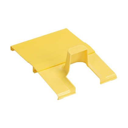 FRSPJC212YL FiberRunner Spill Over Junction Cover, 13.63 in L x 13.63 in W x 4.88 in H, ABS, Yellow