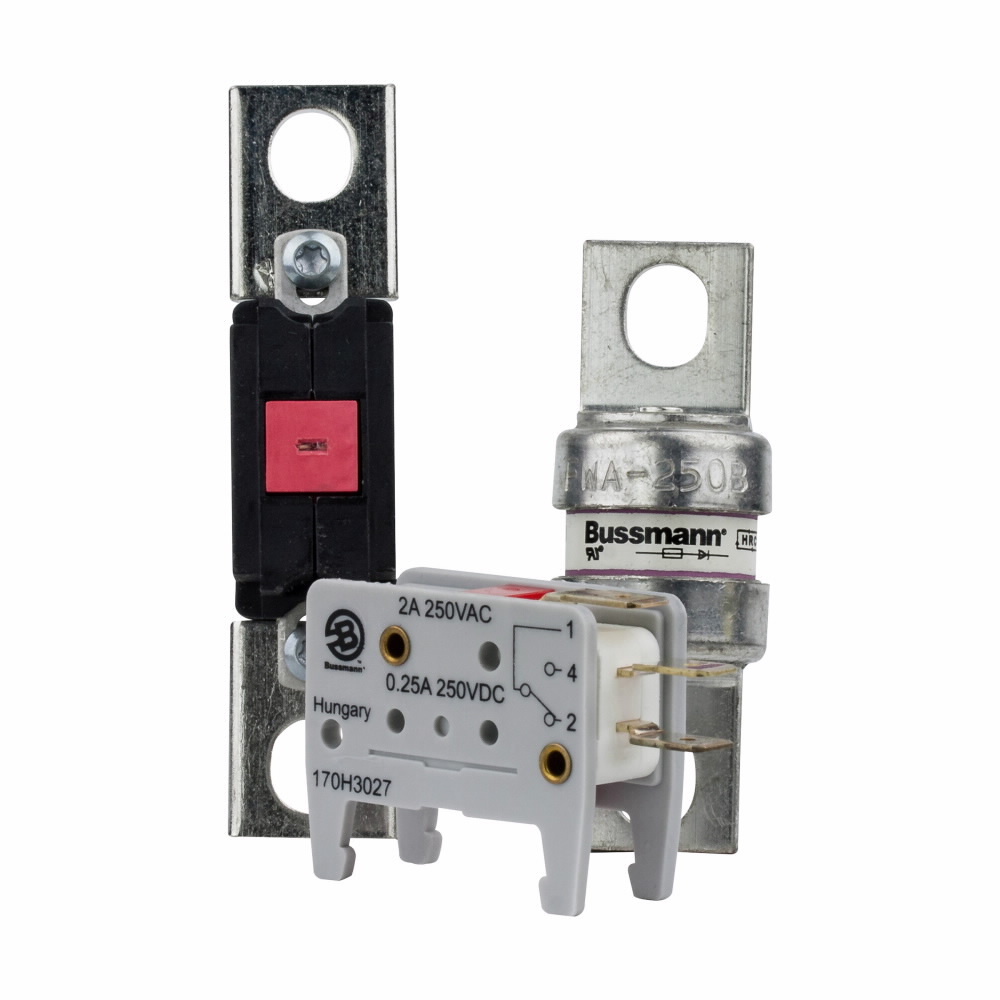 FWA-250ASI4 Fast Acting High Speed Fuse With Indicator Assembly, 250 A, 500 V AC/DC, 100 kAIC Interrupt, Cylindrical Body