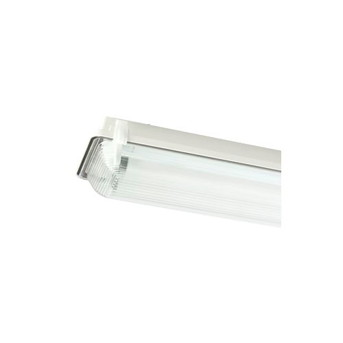 G8L4-T8-CL GFF Linear Narrow Body Fluorescent Luminaire, (4) T8 Lamp, 120 to 277 VAC, Reflective Coated Housing