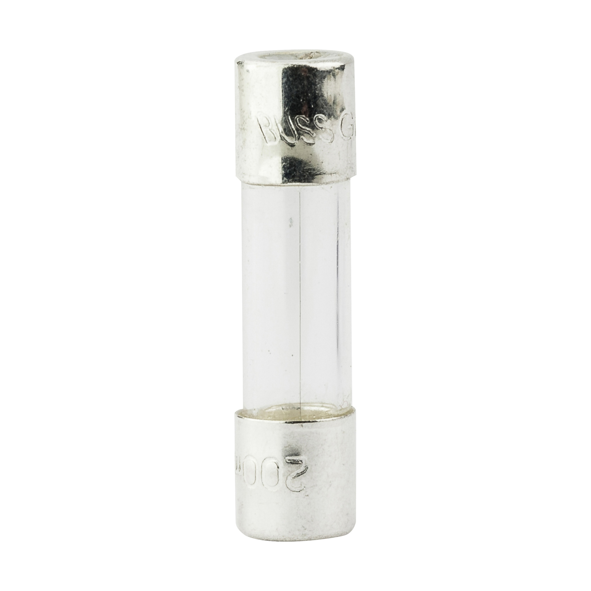 GMA-100-R Low Breaking Small Dimension Fast Acting Fuse With Nickel Plated Brass End Caps, 100 mA, 250 V AC, 35 A, 10 kA Interrupt, Cylindrical Body