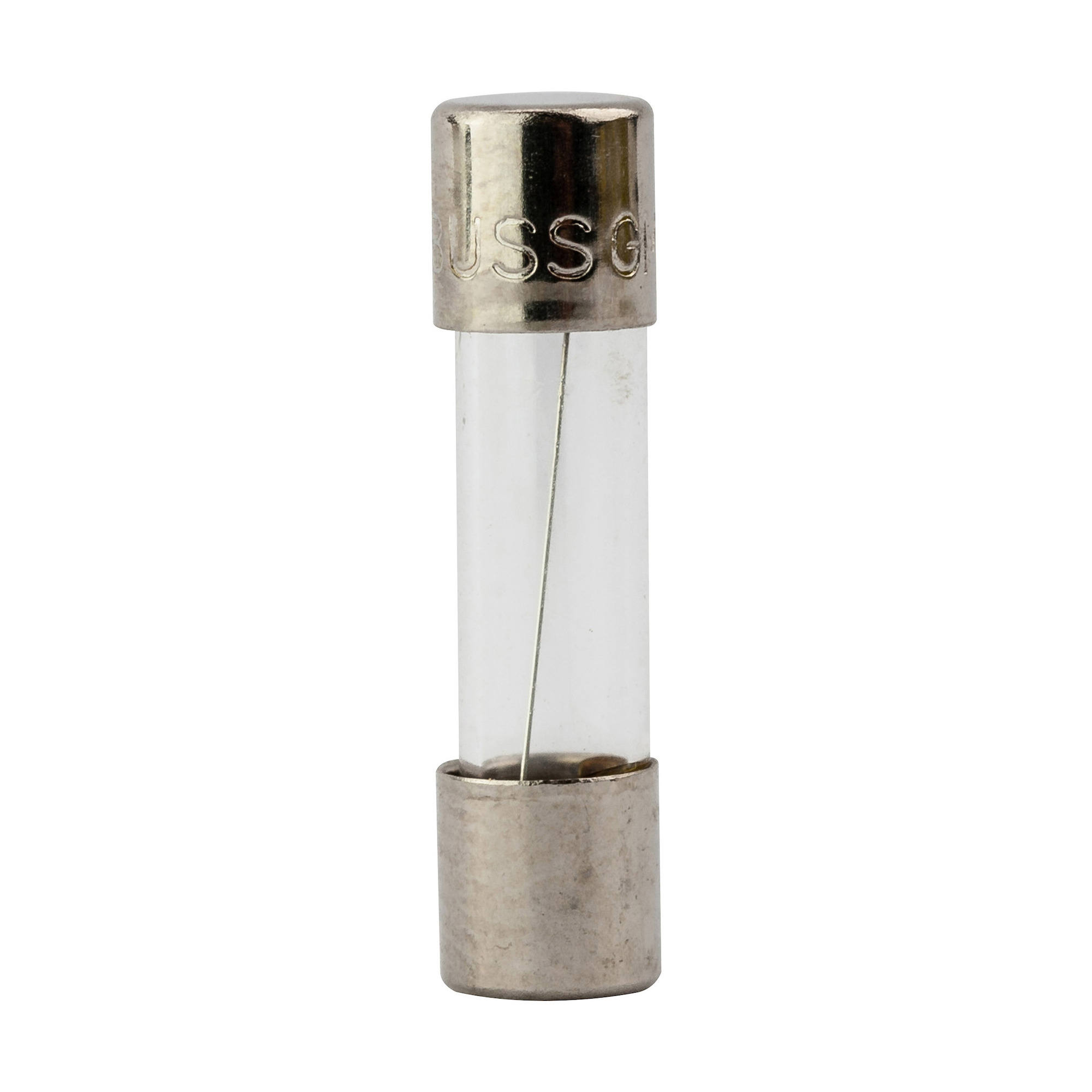 GMA-500-R Low Breaking Small Dimension Fast Acting Fuse With Nickel Plated Brass End Caps, 500 mA, 250 V AC, 35 A, 10 kA Interrupt, Cylindrical Body