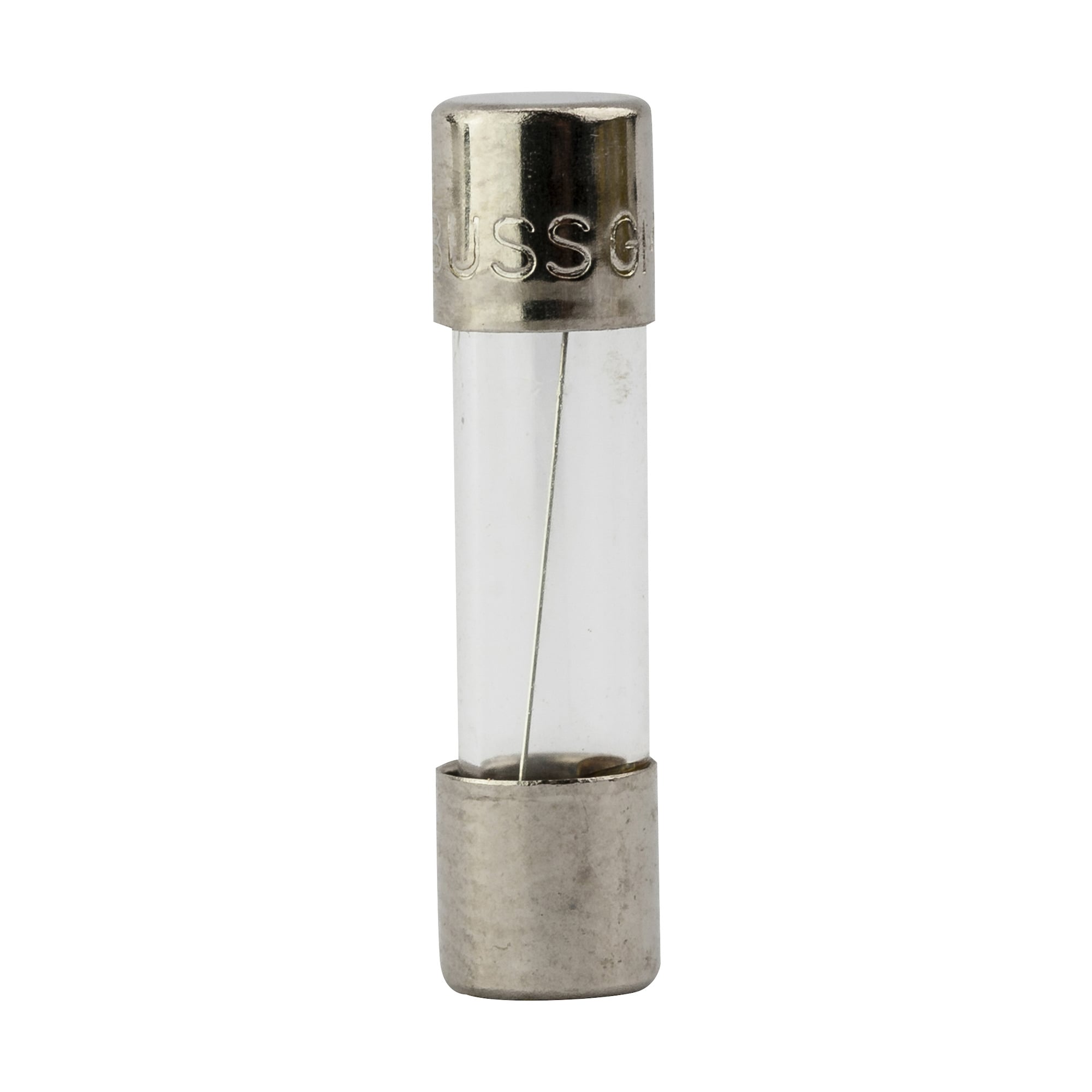 GMA-5-R Low Breaking Small Dimension Fast Acting Fuse With Nickel Plated Brass End Caps, 5 A, 125 V AC, 10 kA Interrupt, Cylindrical Body