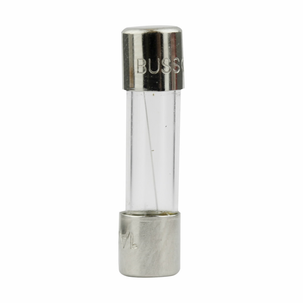 GMC-125-R Low Breaking Medium Time Delay Fuse With Nickel Plated Brass End Caps, 125 mA, 250 V AC, 35 A/10 kA Interrupt, Cylindrical Body