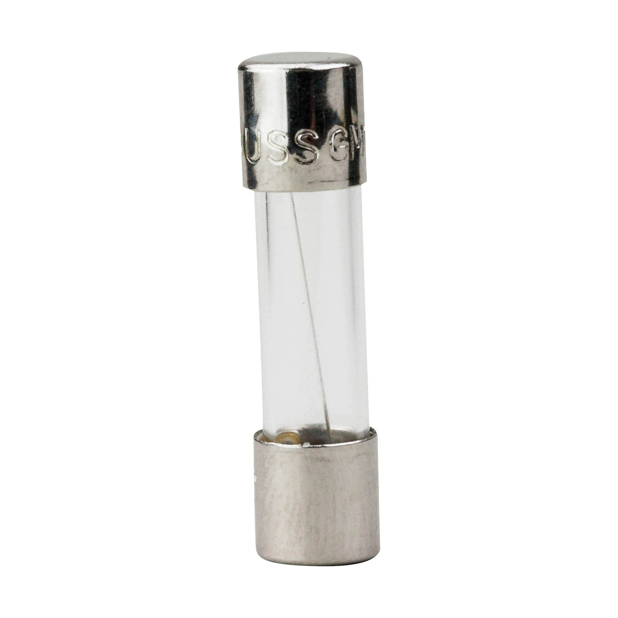 GMC-250-R Low Breaking Medium Time Delay Fuse With Nickel Plated Brass End Caps, 250 mA, 250 V AC, 35 A/10 kA Interrupt, Cylindrical Body