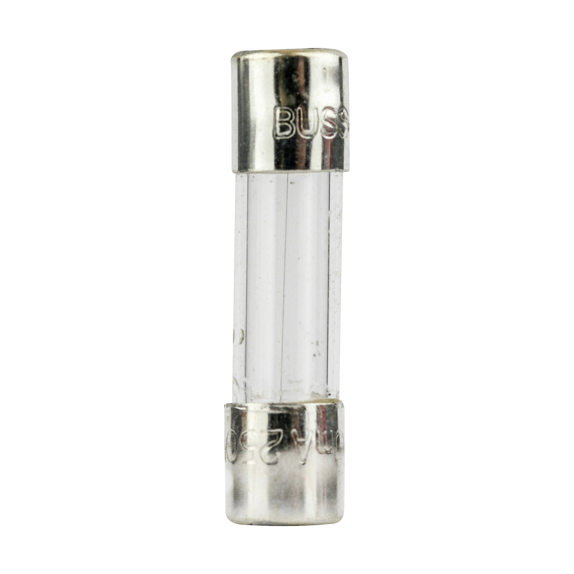 GMC-3-R Low Breaking Medium Time Delay Fuse With Nickel Plated Brass End Caps, 3 A, 250 V AC, 100 A/10 kA Interrupt, Cylindrical Body