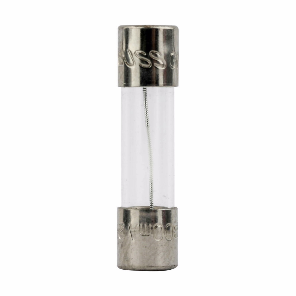 GMC-750-R Low Breaking Medium Time Delay Fuse With Nickel Plated Brass End Caps, 750 mA, 250 V AC, 35 A/10 kA Interrupt, Cylindrical Body
