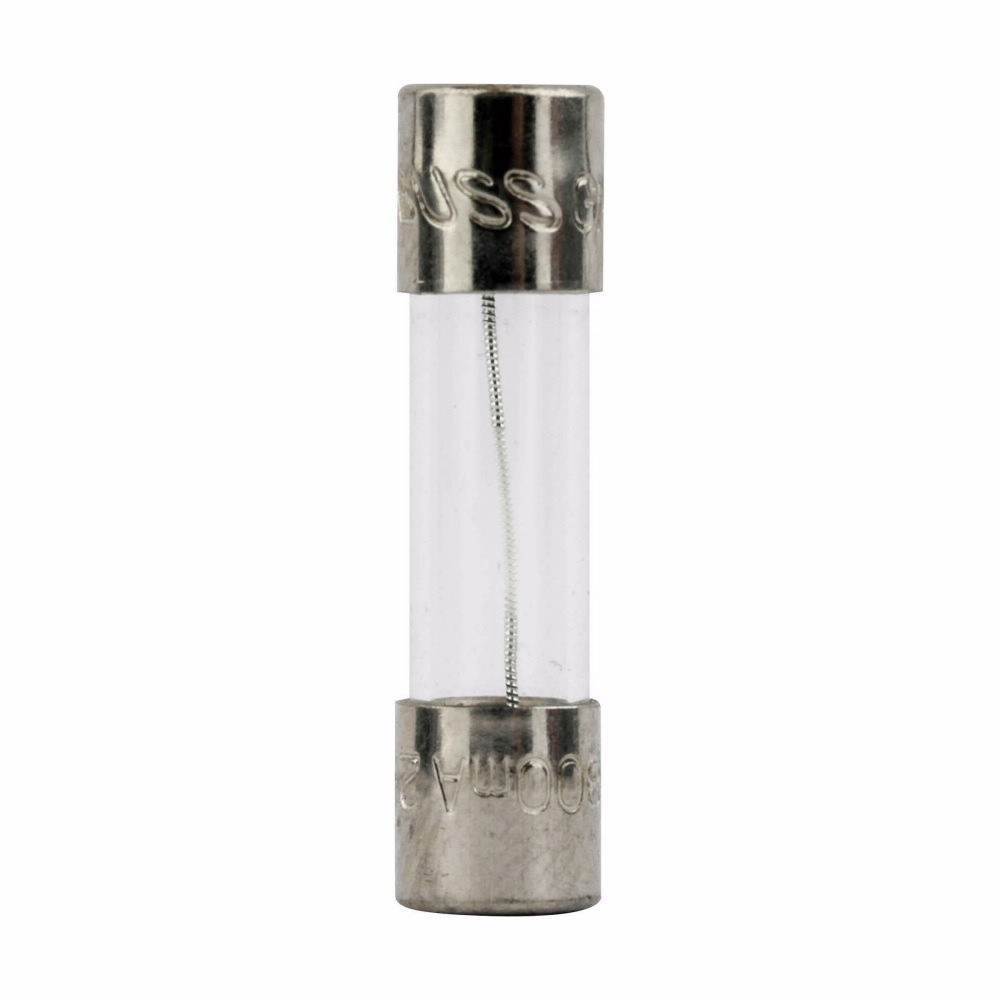 GMC-800-R Low Breaking Medium Time Delay Fuse With Nickel Plated Brass End Caps, 800 mA, 250 V AC, 35 A/10 kA Interrupt, Cylindrical Body