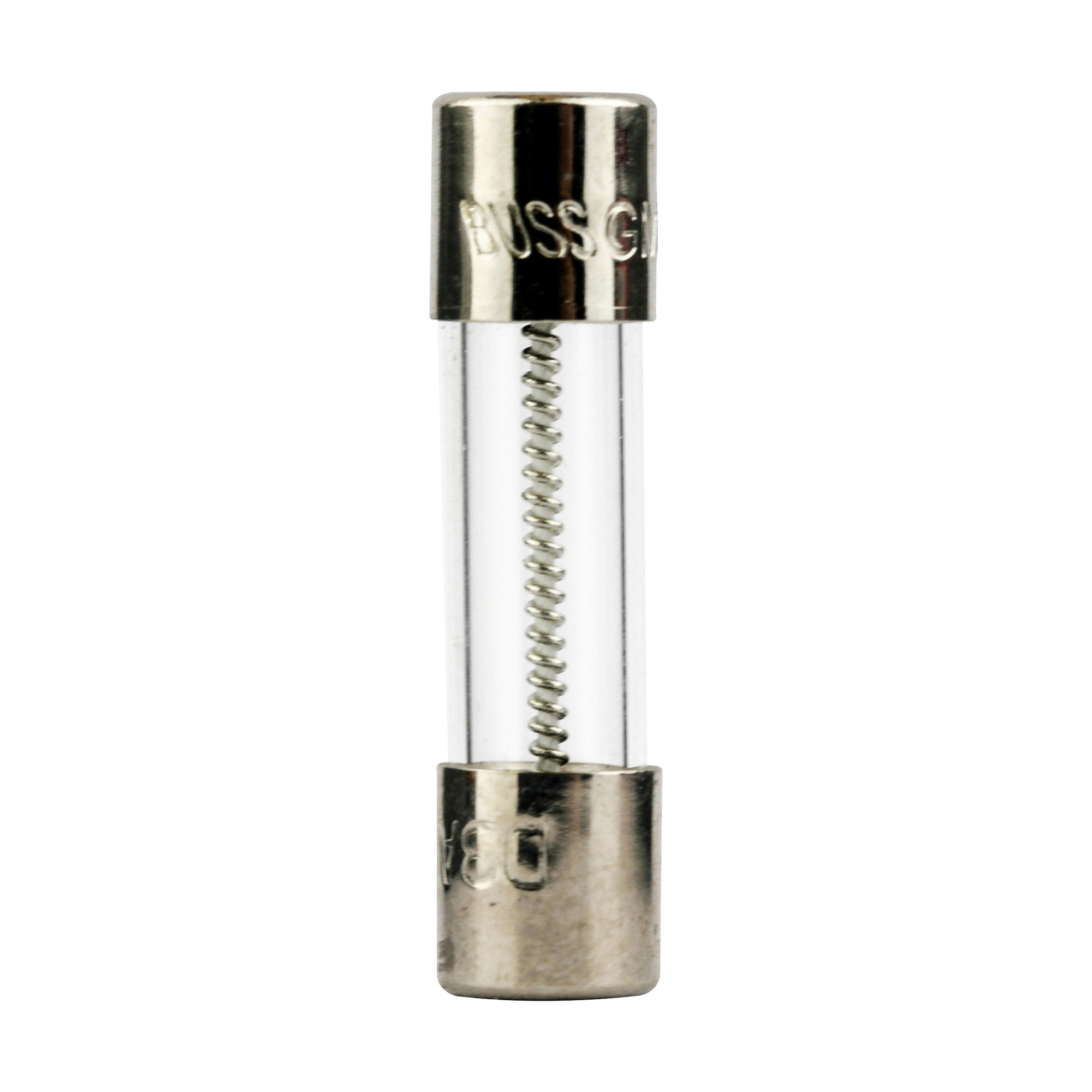 GMD-3-R Low Breaking Small Dimension Time Delay Fuse With Nickel Plated Brass End Caps, 3 A, 250 V AC, 100 A/10 kA Interrupt, Cylindrical Body