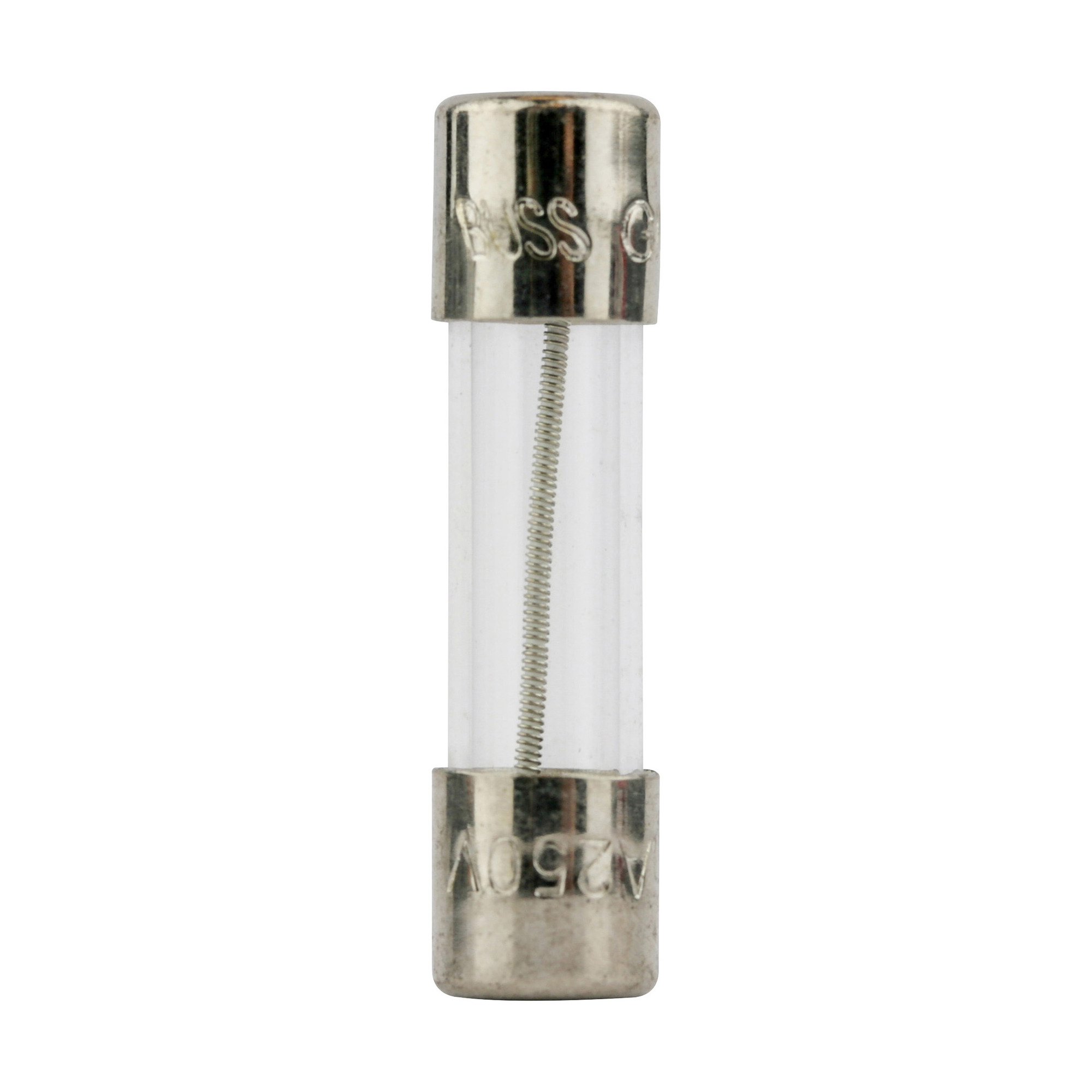GMD-500-R Low Breaking Small Dimension Time Delay Fuse With Nickel Plated Brass End Caps, 500 mA, 250 V AC, 35 A/10 kA Interrupt, Cylindrical Body