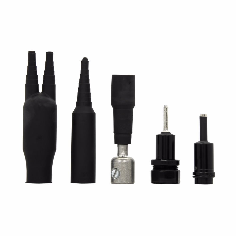 HEB-AW-RYA Tron Breakaway Submersible Fuse Holder With (2) Insulating Boots, 600 V AC, 20 A, 16 to 8 AWG, 16 to 12 AWG, 12 to 2 AWG Wire, 1 Pole