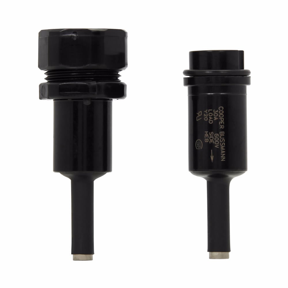 HEH-AA Tron Non-Breakaway In-Line Water Resistant Fuse Holder, 600 VAC, 20 A, 8 to 6 AWG Wire, 1 Poles
