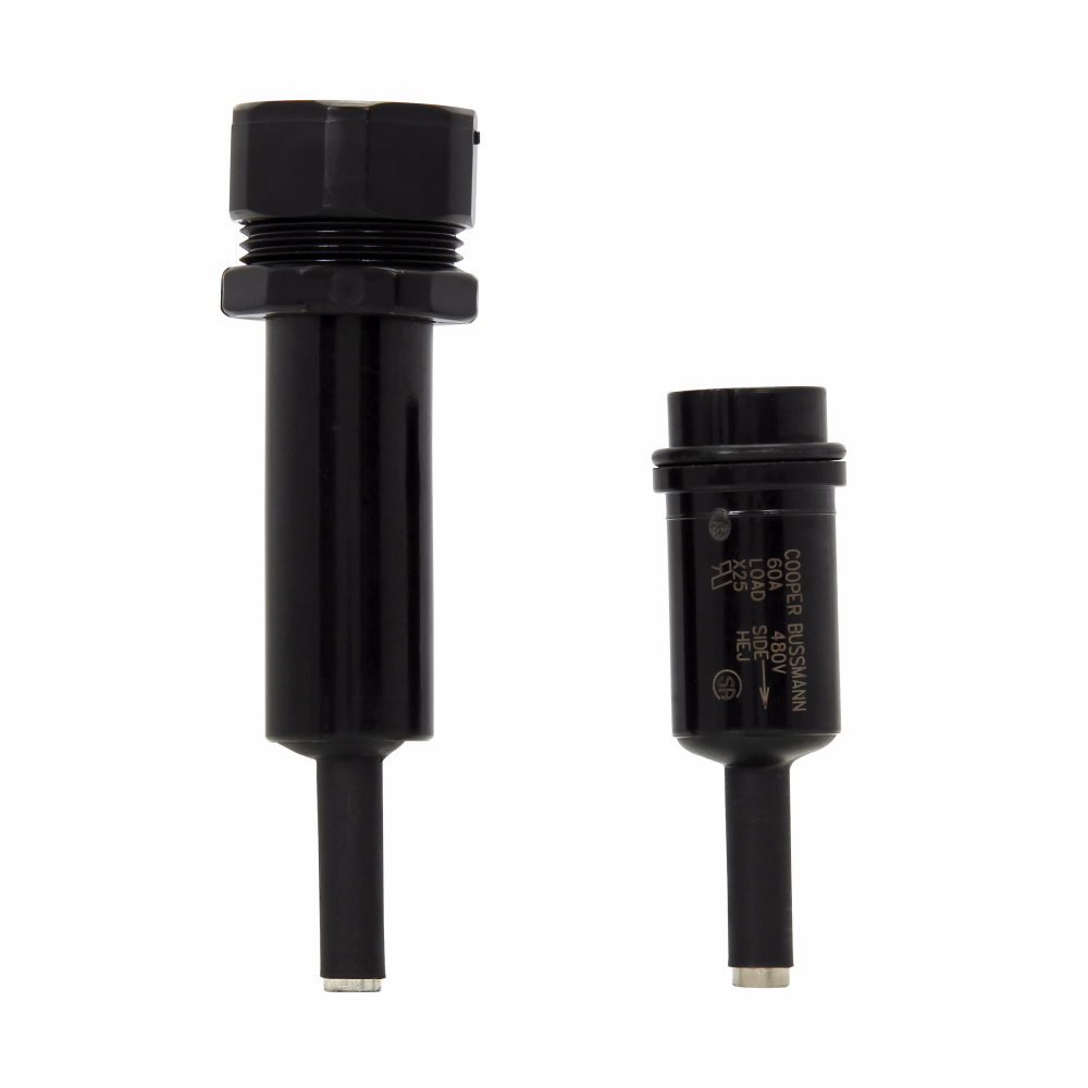 HEJ-AA Tron In-Line Non-Breakable Water Resistant Fuse Holder, 480 V, 35 to 60 A, (1) 12 to 8 AWG, (2) 12 AWG Line/Load Wire, 1 Pole