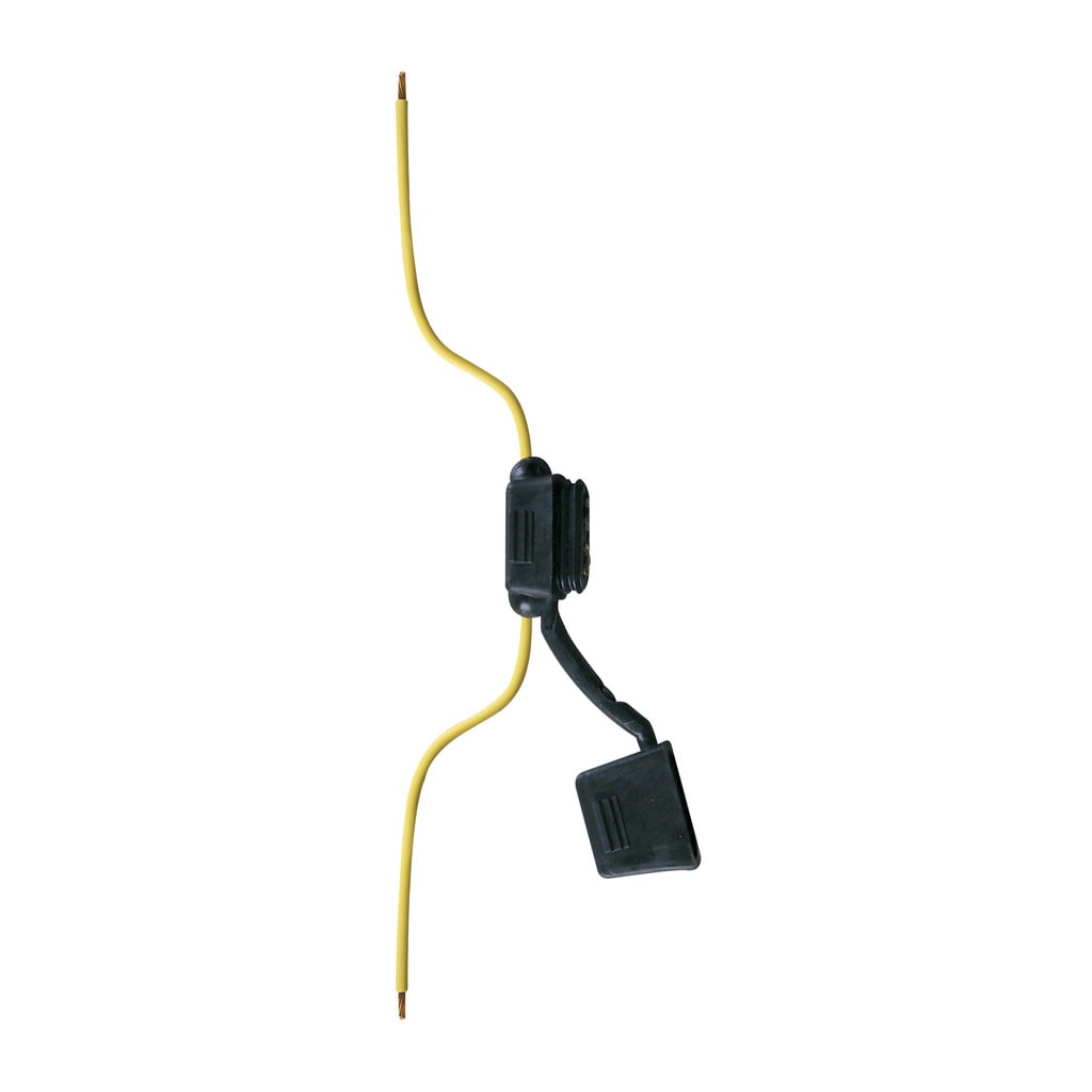 ATC HHF In-Line Fuse Holder With Cover, 32 V, 16 A, 16 AWG Wire