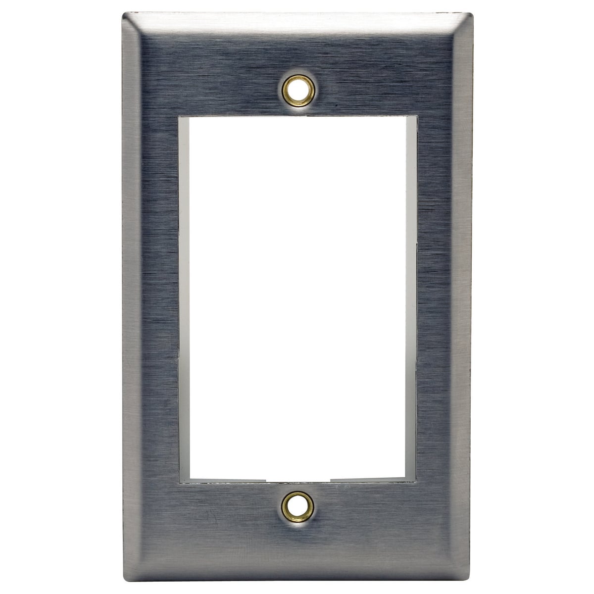 IMSS1 Standard Modular Plate Frame, 1 Gangs, Stainless Steel, For Use With iSTATION 3-Unit Modules
