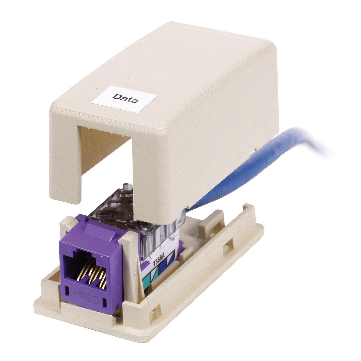 ISB1OW Standard Surface Mount Box, 1 Ports, Surface Mount, Composite, Off-White