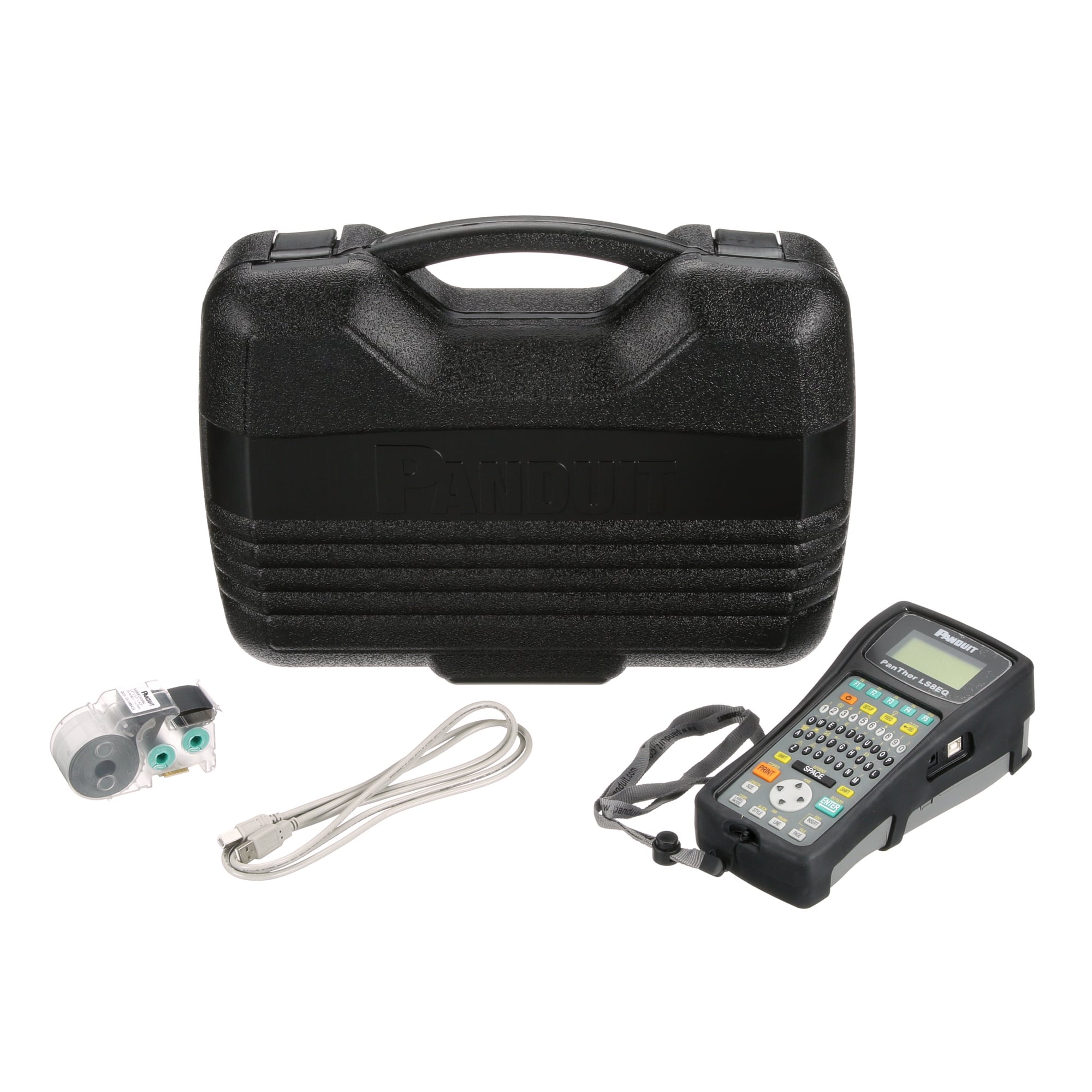 LS8EQ-KIT PanTher Hand-Held Label Printer Kit With QWERTY Keypad Kit, Thermal Transfer Print