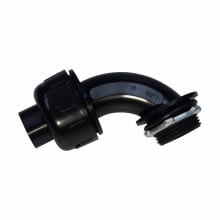 LT20090NMBL LTNM Non-Metallic Liquidtight Conduit Connector, 2 in Trade, 90 deg, Nylon 6, Natural