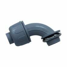 LT3890NM LTNM Non-Metallic Liquidtight Conduit Connector, 3/8 in Trade, 90 deg, Nylon 6, Natural