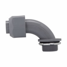 LT5090NMSCR LTNM Non-Metallic Liquidtight Conduit Connector, 1/2 in Trade, 90 deg, Nylon 6, Natural