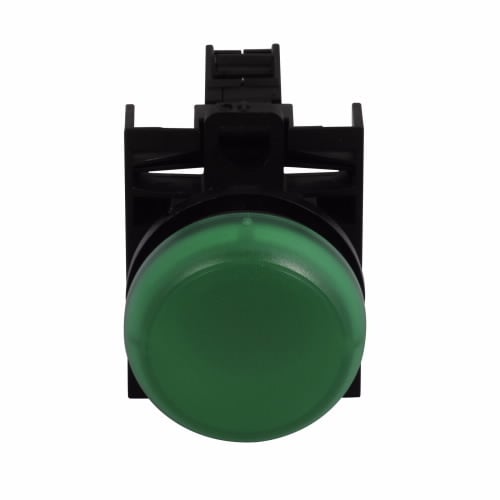 M22-L-G-G-P Modular Illuminated Indicating Light Operator, 22.5 mm, Flush Operator, Green