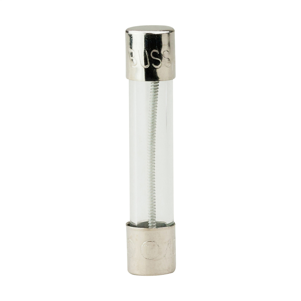 MDL-1-R Time Delay Fuse With Nickel Plated Brass End Caps, 1 A, 250 V AC, 35 A/10 kA Interrupt, Cylindrical Body