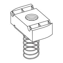 N724SS6 Spring Nut, 1/4-20 Thread, For Use With 700/200/500 Series B11/B12 Tall Channels