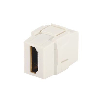 NKHDMIIW NetKey Type A Keystone HDMI 2.0 Module, Female x Female Connector, Coupler Termination, Off-White