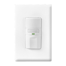 Eaton occupancy sensor switch, Motion sensor with nightlight, Flush, 120V, Wire leads, Maintained closure, Ivory, Incand, MLV, ELV, Flrsnt, CFL, LED, halo, 1-pole, 3-way, 1-phase, 1000 sq ft, Occupancy, 1000W 710865
